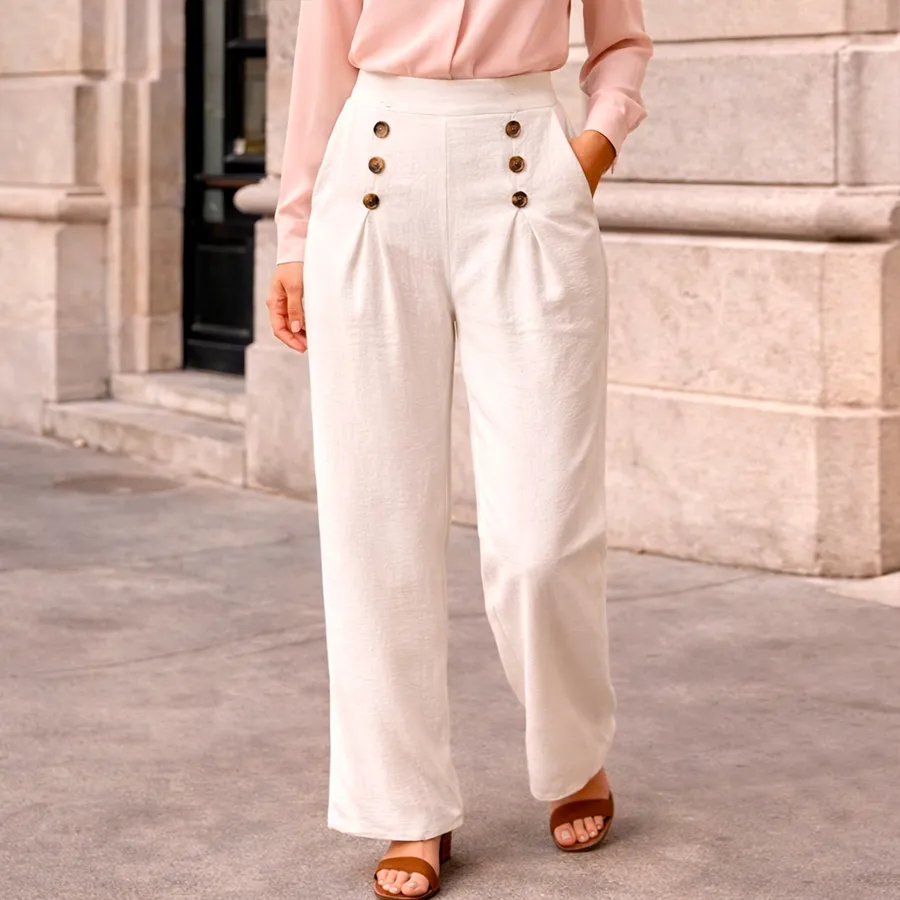 AD2605 PANTALON CON BOTONES 10252
